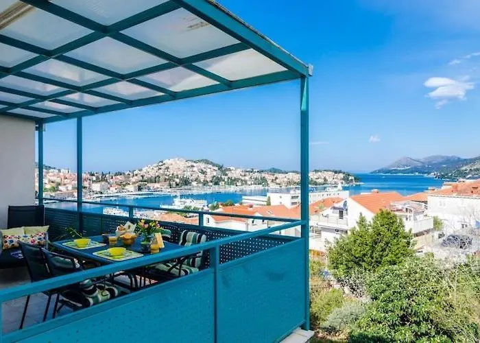 Radovan - One-bedroom With Balcony And Sea View شقة دوبروفينك